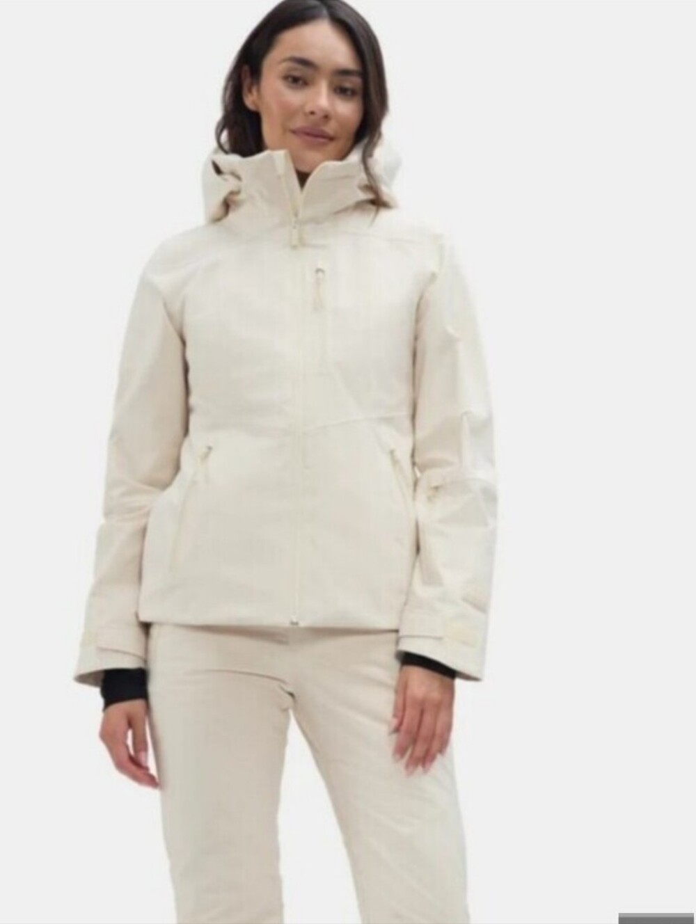 Lawrence Insulated Ski Jacket Oat Milk Winter Snow Coat L